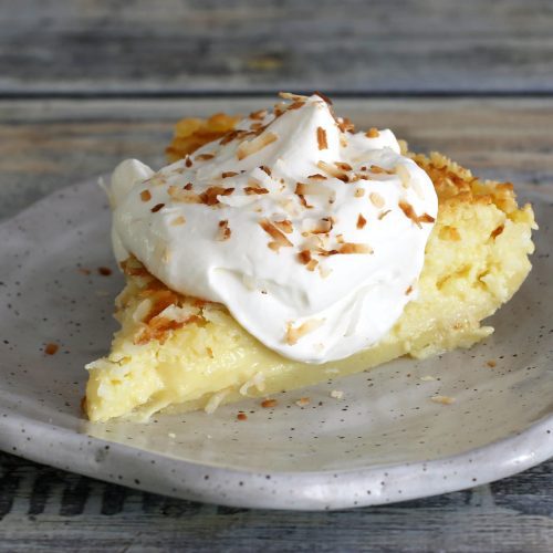 Coconut Custard Pie Recipe