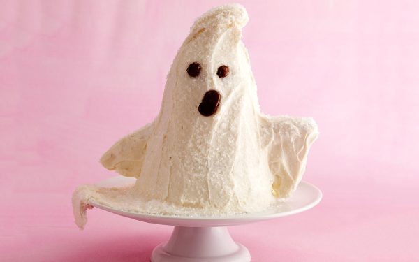 Halloween Spooky Pink Ghost Cake Recipe