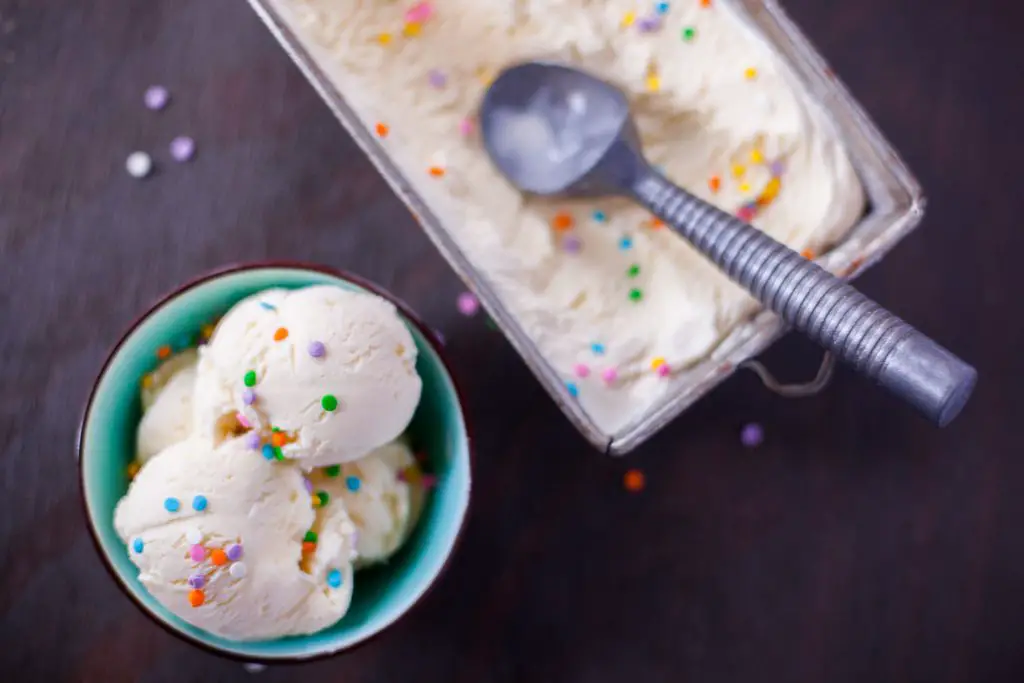 Homemade cake batter online ice cream