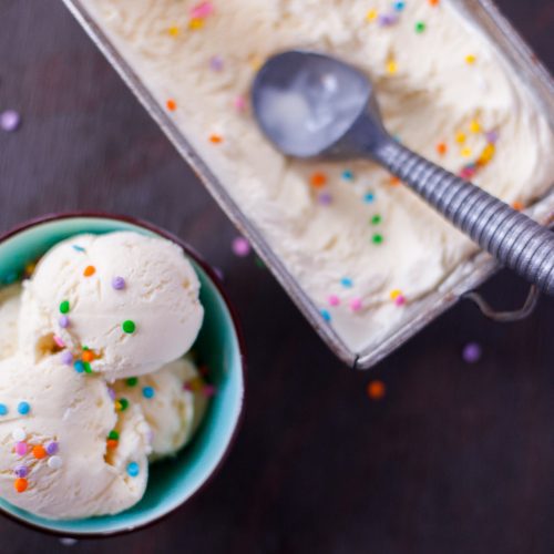 Cake Batter Ice Cream Recipe