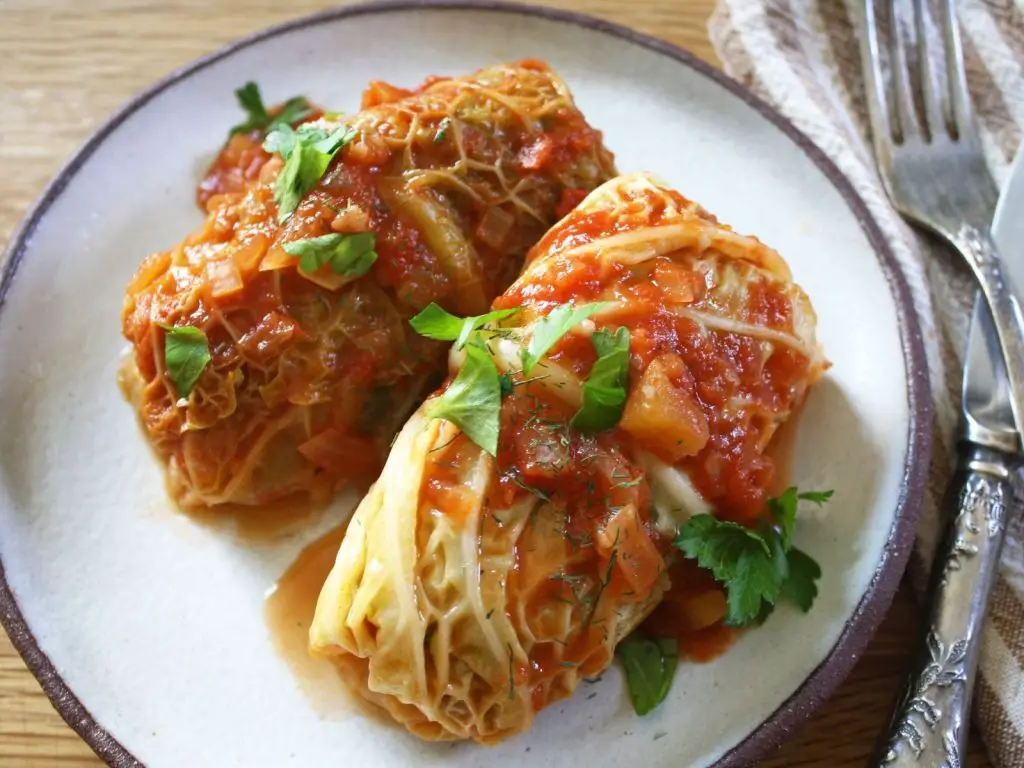 Delicious Vegetarian Stuffed Cabbage - AllSpice Blog