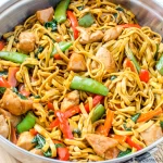 Chinese Black Pepper Chicken Lo Mein Recipe