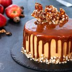 Apple Walnut Caramel Cake