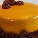 Caramel Chocolate Mousse Cake Mirror Glaze