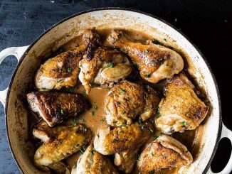 French Chicken with Vinegar Pan Sauce Recipe